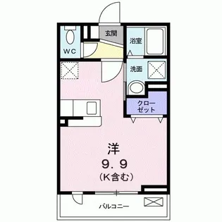 ハイツハルキチ 弐番館【2階】の間取り