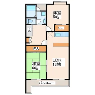 エスポワール園田II【3階】の間取り