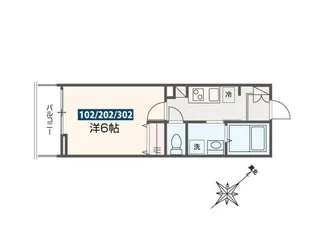 MELDIA八千代台II【3階】の間取り
