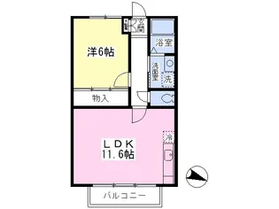 エスペランサ【1階】の間取り