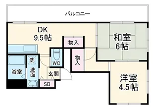 パークサイドヴィラ【1階】の間取り