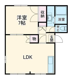 ハイツ清水C【1階】の間取り