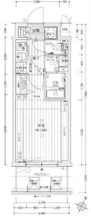 クリスタルグランツBAYフロンティア【2階】の間取り