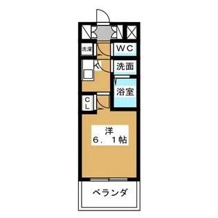 プレサンス丸の内城雅【2階】の間取り