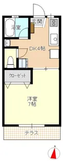 ファンタジーハイツ【1階】の間取り