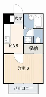 ハイツFK【1階】の間取り