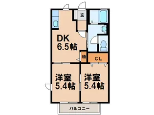 グリーンフローラルB【1階】の間取り
