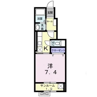 ドメーヌ・Y【1階】の間取り