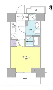 ラベイユ麻布十番【12階】の間取り