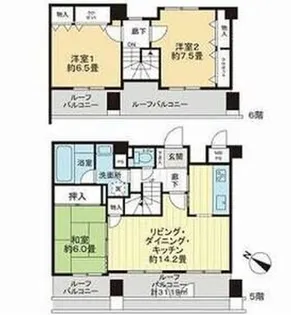 ライオンズマンション柏木の間取り