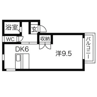 タウンハウスヨシダD【1階】の間取り