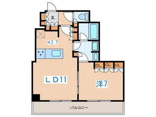 メルクマール京王笹塚レジデンス【17階】の間取り