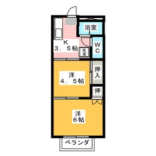 パームデールC棟【2階】の間取り