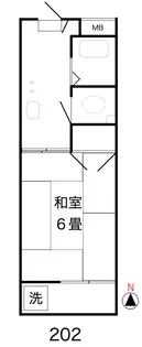 清風ハイツ【2階】の間取り