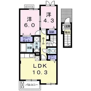 セフィオ【2階】の間取り