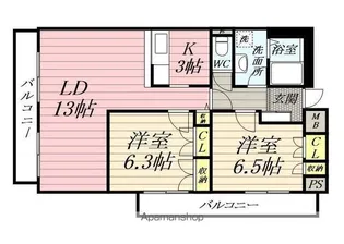 グランドヒルズ横浜【5階】の間取り