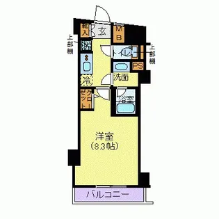 メイクスデザイン門前仲町II【2階】の間取り