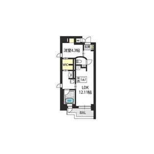 Bee-parQ扇町【3階】の間取り