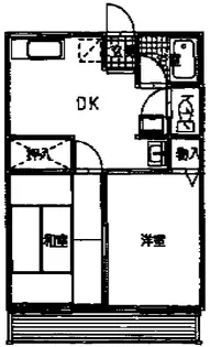 東雲台ハイツ【1階】の間取り