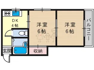 グリーンガーデン白鷺【3階】の間取り