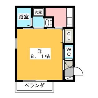 ユーフォニー日比野【1階】の間取り