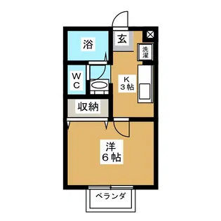 メルベーユ1号棟【2階】の間取り