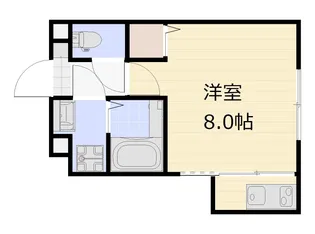 Casa Grande 白石【1階】の間取り