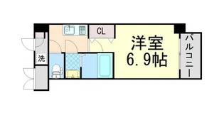 ウインズコート豊中曽根東【4階】の間取り