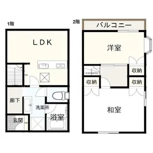 フローラルタウン上尾B棟の間取り