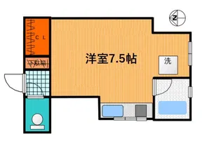 アムール阿佐ヶ谷参番館【1階】の間取り