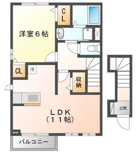 チェリーB’s II【2階】の間取り