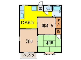 レジデンス仁川II【2階】の間取り