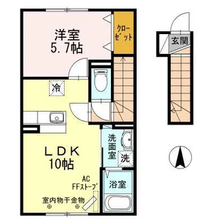 ファーストリッチ【2階】の間取り