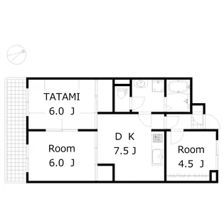 リアナ新前橋アパートメント【4階】の間取り