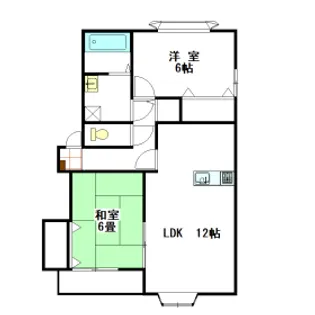 FREA広内II【1階】の間取り