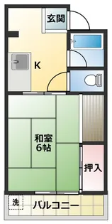 サンライフ呼続【3階】の間取り