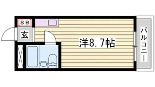 マイコーポ白国【2階】の間取り
