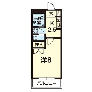 スカイコート【2階】の間取り