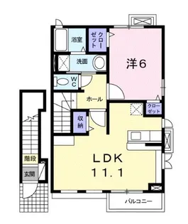アイムス青山【2階】の間取り