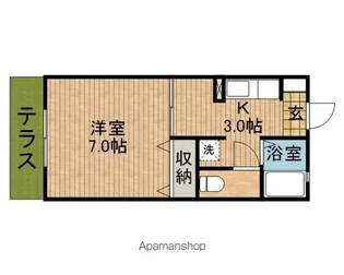 グリーンパレス【1階】の間取り