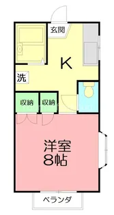 神奈川県秦野市鶴巻【アパート】の間取り