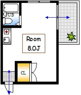 広島県広島市中区千田町2【マンション】の間取り