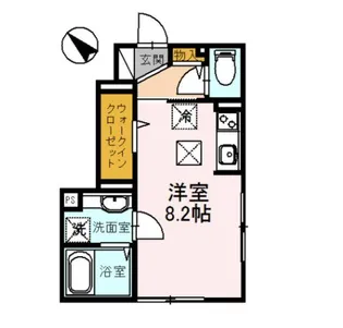 1Rの間取り画像