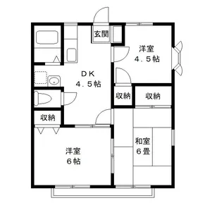 サンライズ C棟【1階】の間取り
