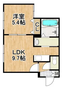 アマン恵庭【2階】の間取り