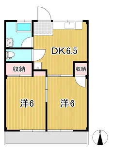 第2大窪荘【2階】の間取り