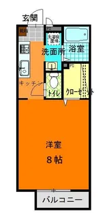ルネッサンス花岡B棟【2階】の間取り