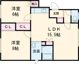 グランド白樺【2階】の間取り
