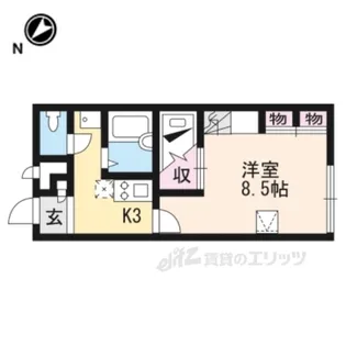 レオパレスエスポワール【1階】の間取り