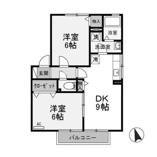 群馬県伊勢崎市連取本町【アパート】の間取り